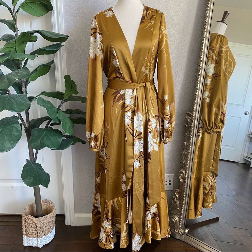 Express x Rocky Barnes Wrap Dress